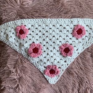 CROCHET CHERRY BLOSSOM BANDANA